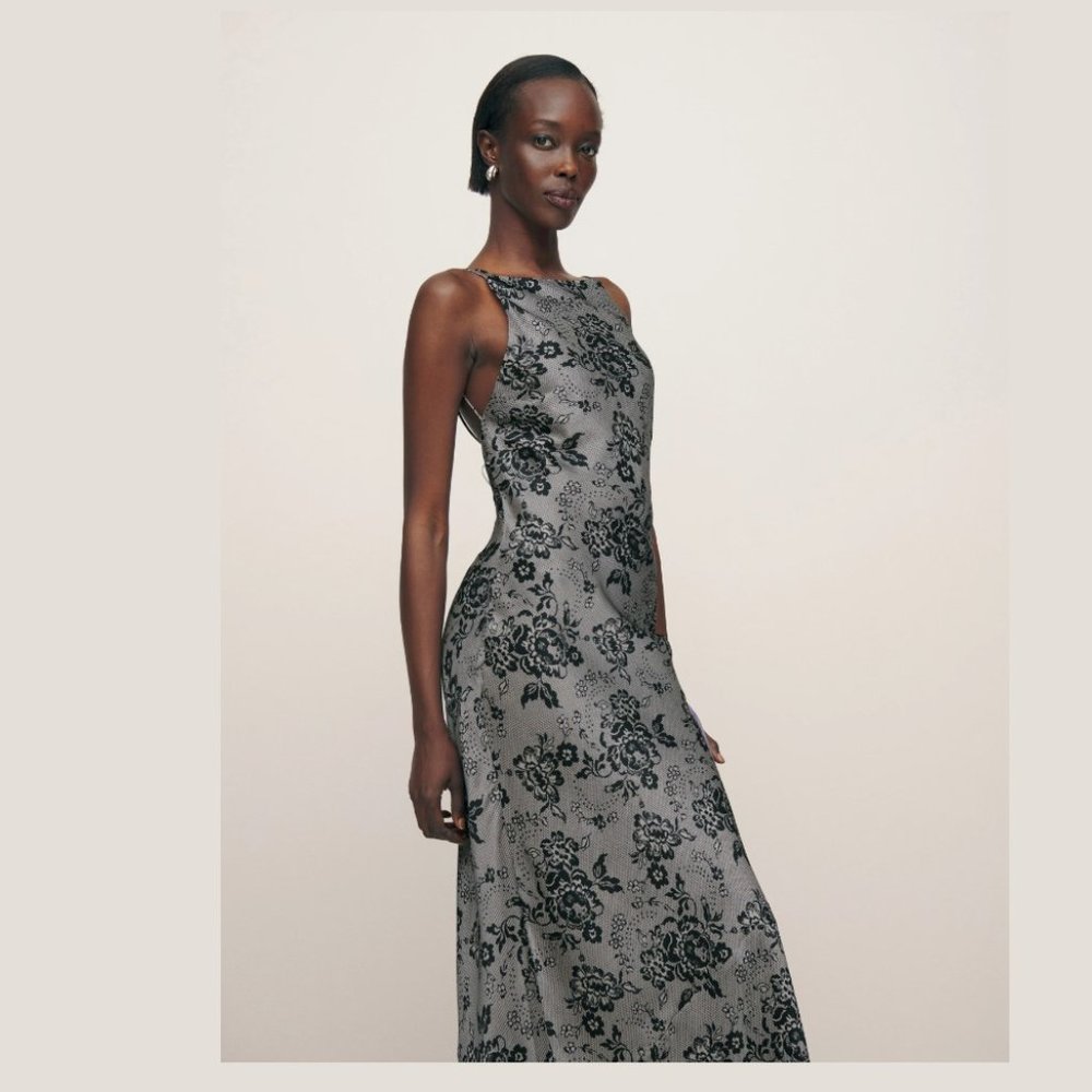 Reformation Adkins Dress | Lacy 🕸Silk🕸 🎉SALE🎀 NEW - Picture 6 of 14
